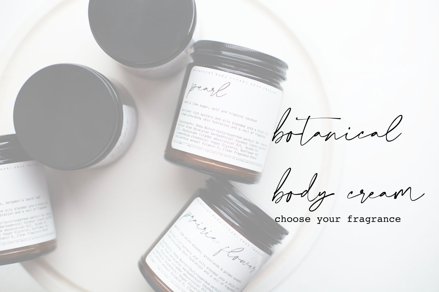 Botanical Body Cream | 8oz - 240ml  | Choose Your Scent