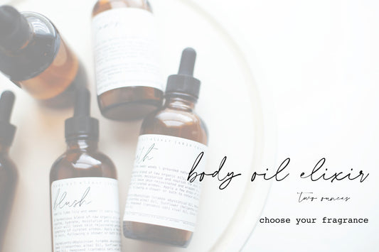 Body Oil Elixir - 4oz - Dry Body Oil - Choose Your Fragrance